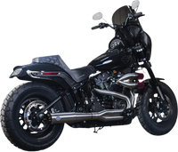 Thumbnail for S&S CYCLE SuperStreet 2:1 50 State Exhaust System - M8 Softail - Stainless Steel 550-0996B
