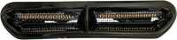 Thumbnail for CUSTOM DYNAMICS LED Vent Insert - Amber/White - Black w/ Black Mesh CD-VENT-AW2-BB