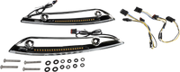 Thumbnail for CUSTOM DYNAMICS Windshield Trim - Sequential Turn Signal - Chrome CD-RG-SWT-AW2-C