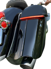 Thumbnail for CUSTOM DYNAMICS Saddlebag Trim - Indian - Gloss Black CD-IND-SB-T-B