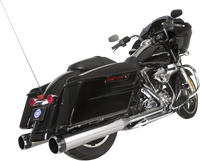 Thumbnail for S&S CYCLE El Dorado Dual Exhaust System - Chrome - Black Thruster 550-0677B