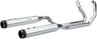 Thumbnail for S&S CYCLE El Dorado Dual Exhaust System - Chrome - Black Thruster 550-0677B