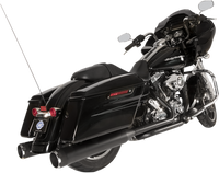 Thumbnail for S&S CYCLE El Dorado Dual Exhaust System - Black - Black Thruster 550-0679B