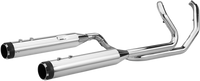 Thumbnail for S&S CYCLE El Dorado Dual Exhaust System - Chrome - Black Thruster 550-0699C