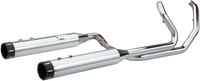 Thumbnail for S&S CYCLE El Dorado Dual Exhaust System - Chrome - Black Tracer 550-0701C