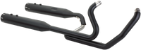 Thumbnail for S&S CYCLE El Dorado Dual Exhaust - Black - Black Tracer 550-0702C
