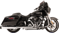 Thumbnail for S&S CYCLE El Dorado Dual Exhaust System - Chrome - Black Tracer 550-0701C