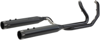 Thumbnail for S&S CYCLE El Dorado Dual Exhaust - Black - Black Tracer 550-0702C