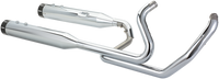 Thumbnail for S&S CYCLE El Dorado Dual Exhaust System - Chrome - Black Tracer 550-0701C