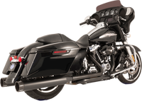 Thumbnail for S&S CYCLE El Dorado Dual Exhaust - Black - Black Tracer 550-0702C