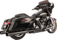 Thumbnail for S&S CYCLE El Dorado Dual Exhaust System - Black - Black Thruster 550-0700C
