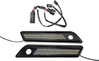 Thumbnail for CUSTOM DYNAMICS Latch Light - Saddlebag - Dual Color - Smoke - Black CD-SBL-DC4-SB