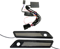 Thumbnail for CUSTOM DYNAMICS Latch Light - Saddlebag - Dual Color - Smoke - Black CD-SBL-DC-SB