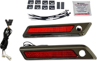 Thumbnail for CUSTOM DYNAMICS Latch Light - Saddlebag - Red - Chrome CD-SBL-BCM-RC