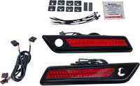 Thumbnail for CUSTOM DYNAMICS Latch Light - Saddlebag - Dual Color - Red - Black CD-SBL-DC-RB
