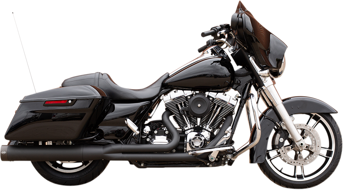 S&S CYCLE 50 State 2:1 Sidewinder? Exhaust - Black 550-0772B