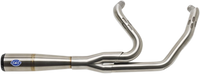 Thumbnail for S&S CYCLE 2-into-1 Diamondback Exhaust System - Stainless Steel - Race Only 550-1000