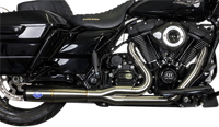 Thumbnail for S&S CYCLE 2-into-1 Diamondback Exhaust System - Stainless Steel - Race Only 550-1000