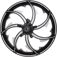 Thumbnail for COASTAL MOTO Wheel - Fury - Front - Dual Disc/with ABS - Black Cut - 23x3.75 - FL FRY-233-BC-ABST