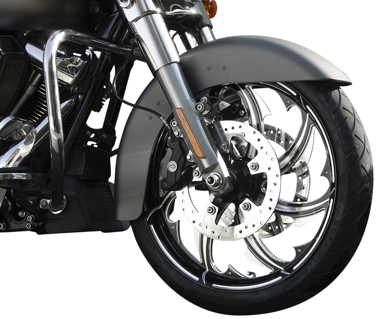COASTAL MOTO Wheel - Fury - Front - Dual Disc/with ABS - Black Cut - 23x3.75 - FL FRY-233-BC-ABST