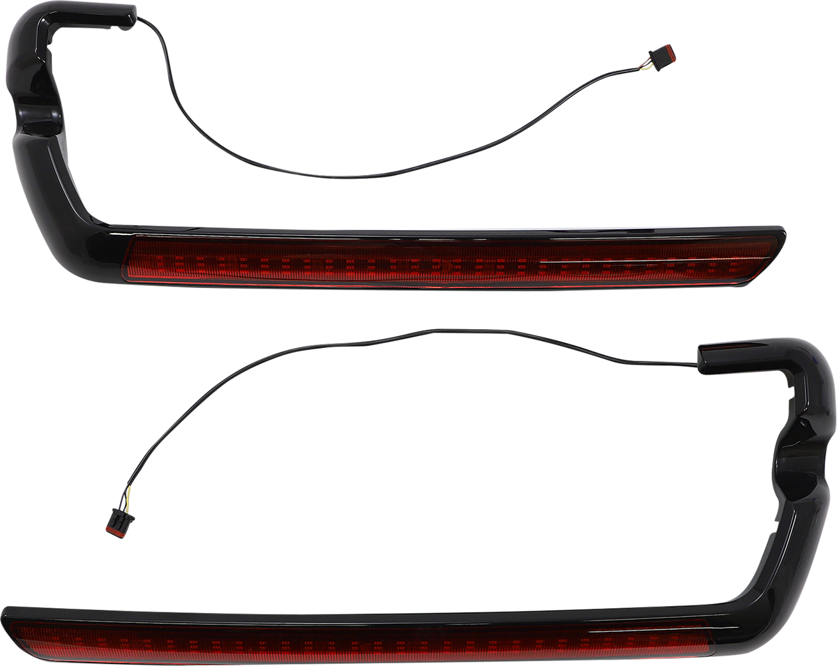 CUSTOM DYNAMICS Marker Light - Saddlebag - Red - Black CD-SB-SIDE-RB