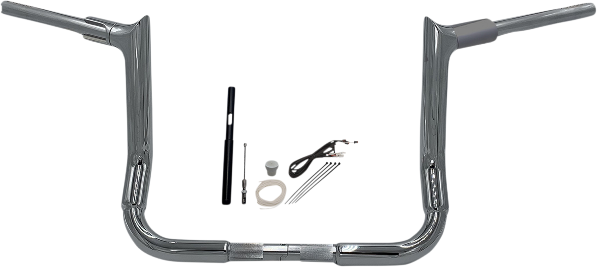 FAT BAGGERS INC. Handlebar Kit - Pointed Top - 12" - Chrome 819012