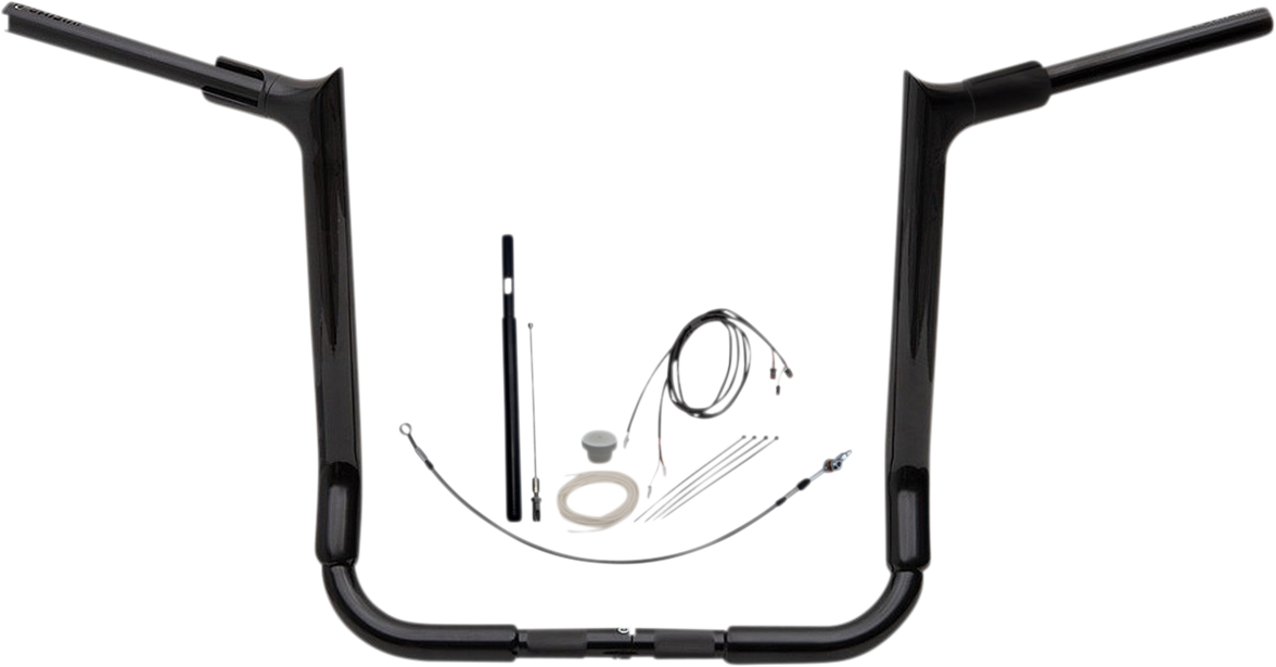 FAT BAGGERS INC. Handlebar Kit - Pointed Top - 16" - Black 819016-B