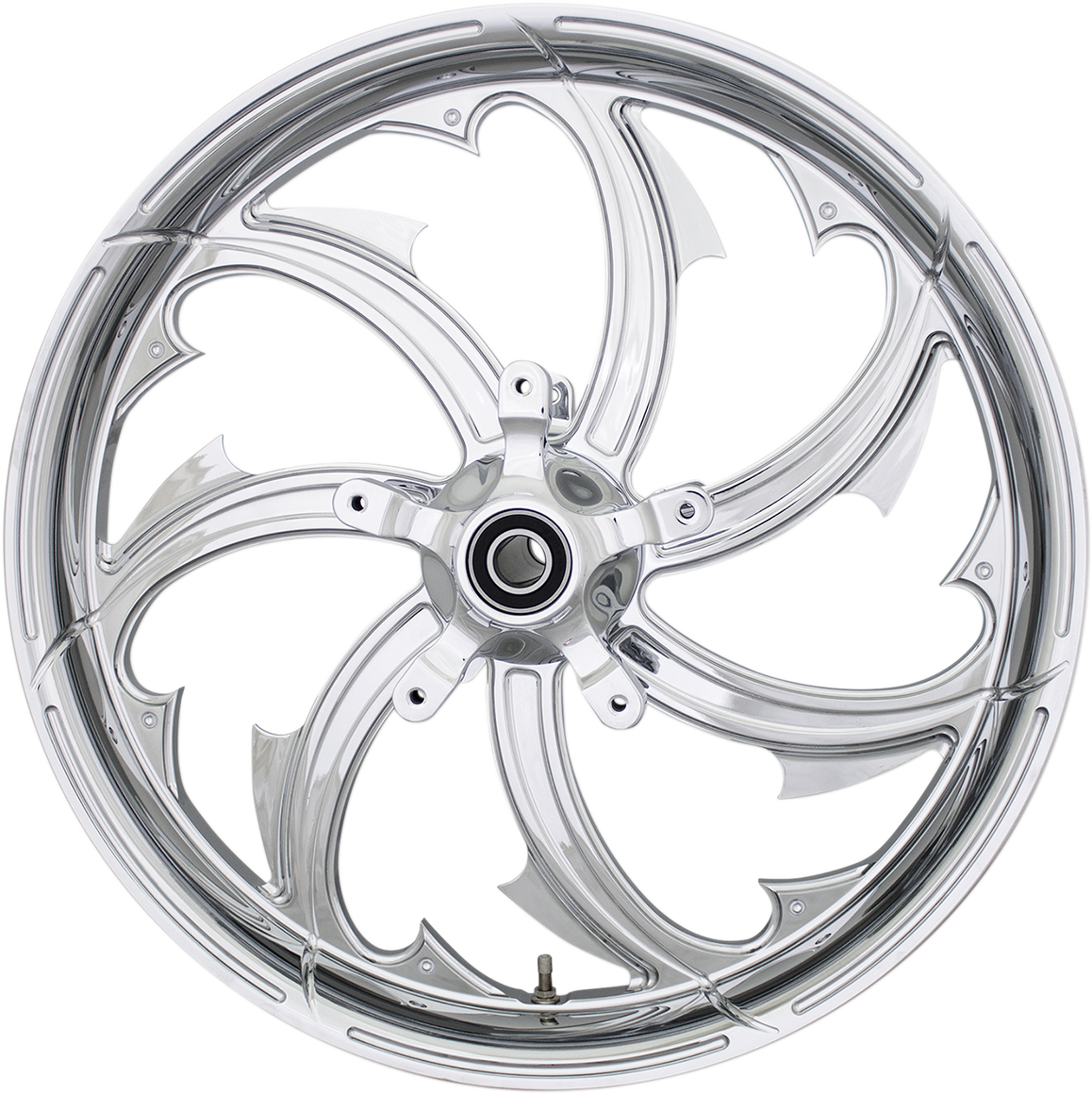 COASTAL MOTO Wheel - Fury - Rear - Single Disc/with ABS - Chrome - 18x5.5 - FL FRY-185-CH-ABST