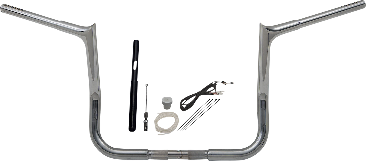 FAT BAGGERS INC. Handlebar Kit - Pointed Top - 12" - Chrome 919012
