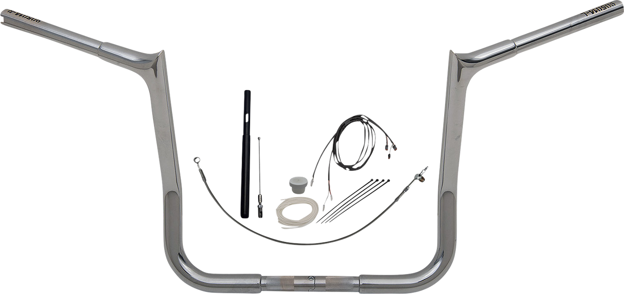 FAT BAGGERS INC. Handlebar Kit - Pointed Top - 14" - Chrome 919014