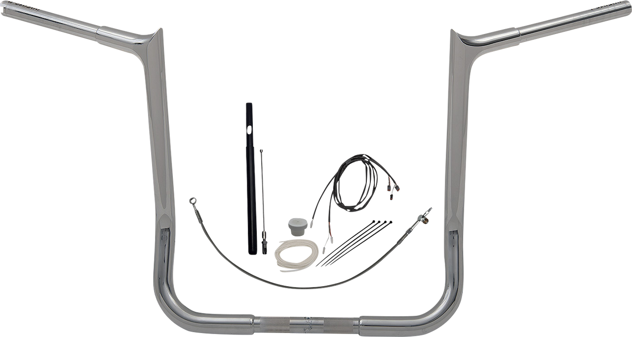 FAT BAGGERS INC. Handlebar Kit - Pointed Top - 16" - Chrome 919016