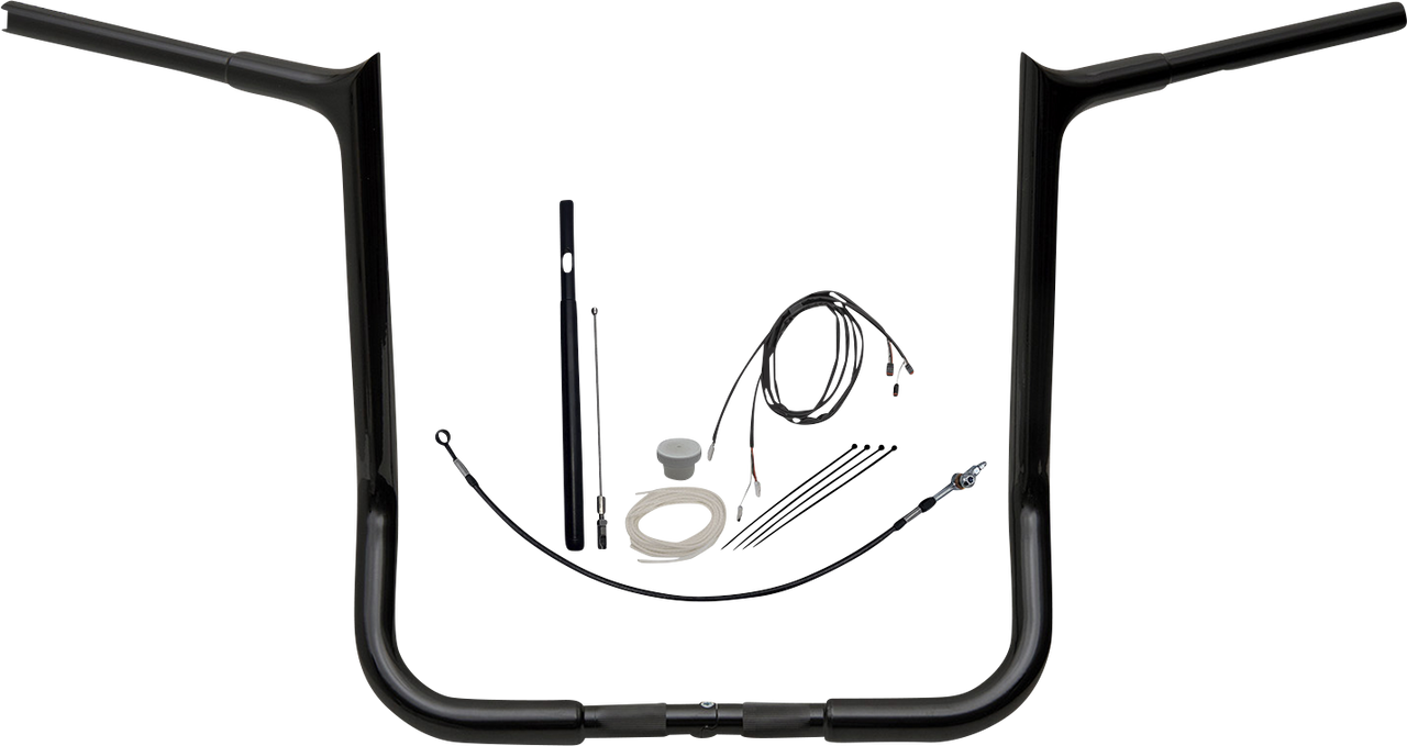 FAT BAGGERS INC. Handlebar Kit - Pointed Top - 16" - Black 919016-B