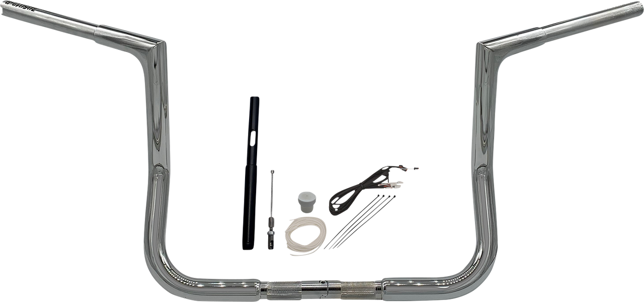 FAT BAGGERS INC. Handlebar Kit - Flat Top - 12" - Chrome 719012