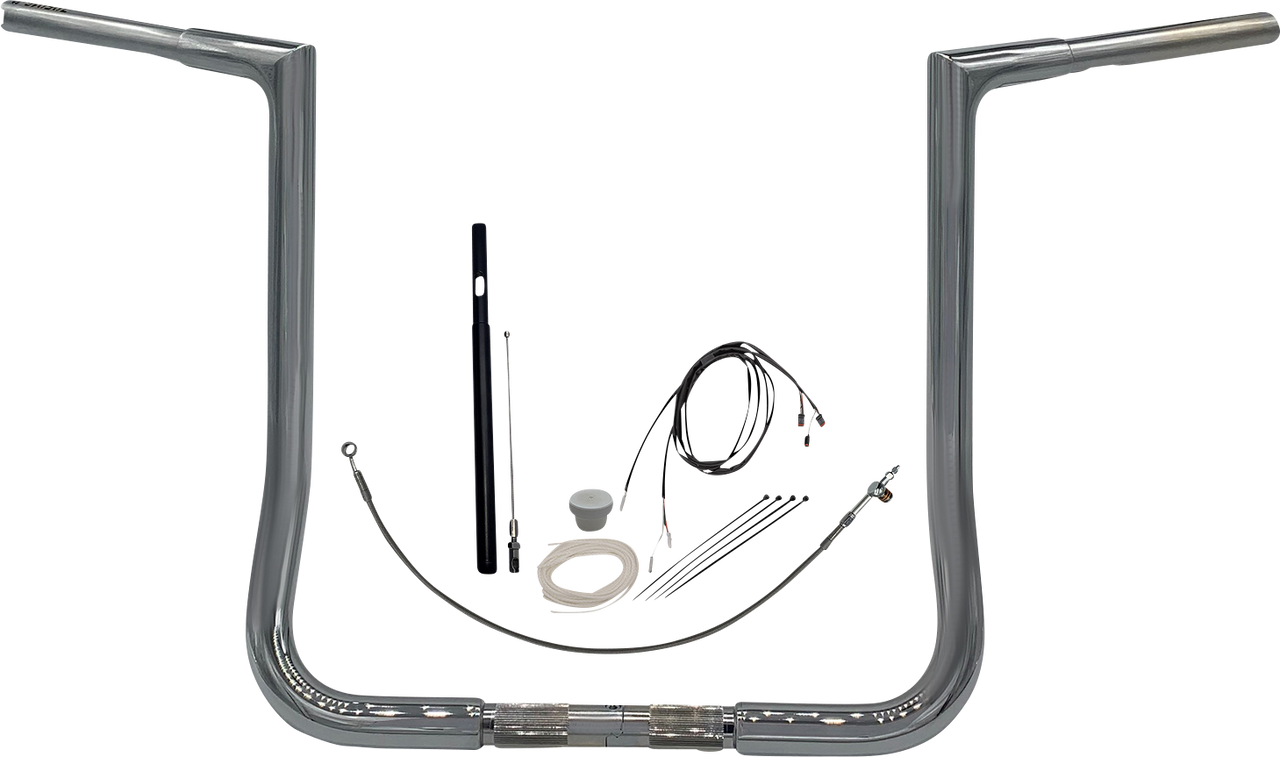FAT BAGGERS INC. Handlebar Kit - Flat Top - 16" - Chrome 719016