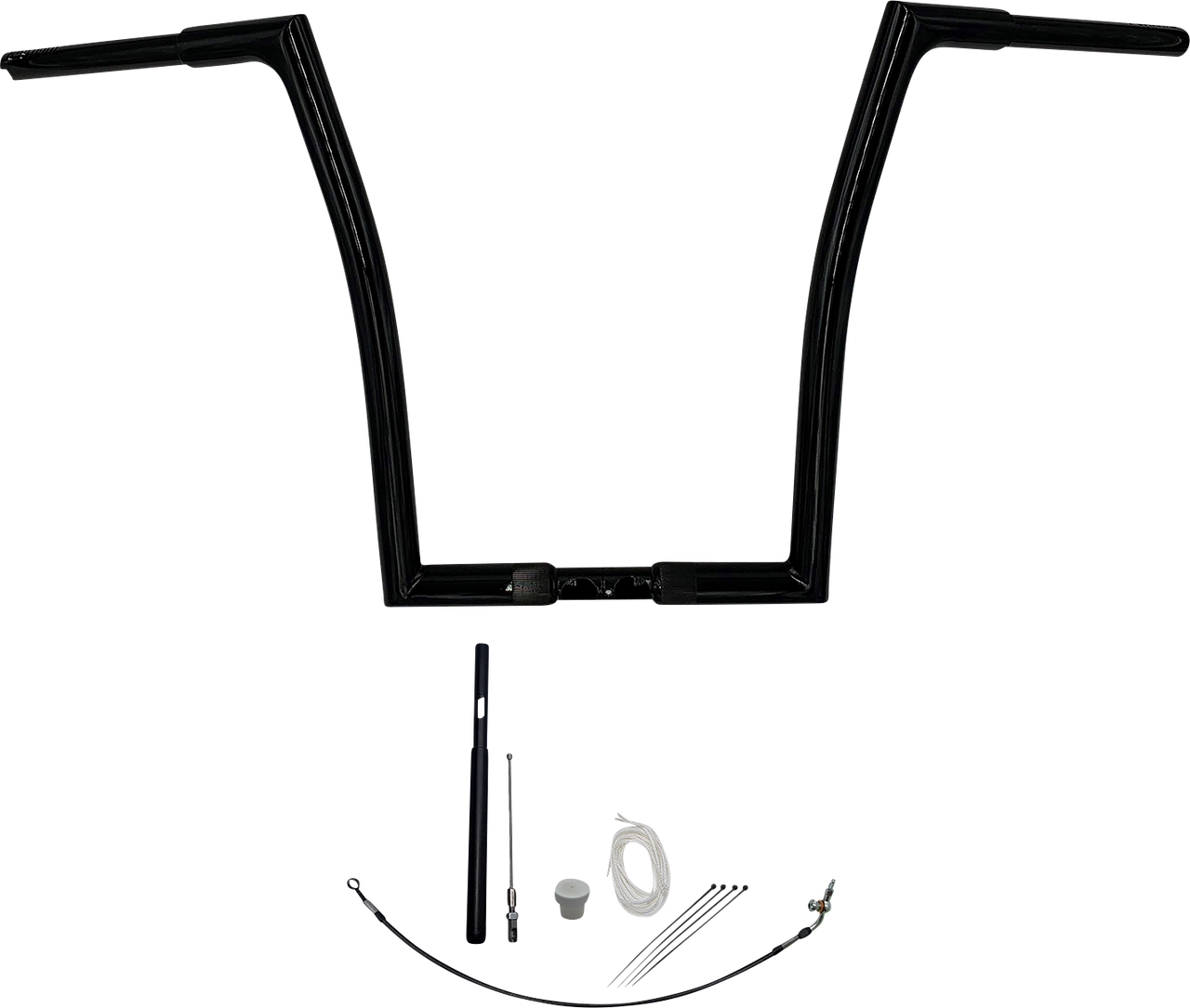 FAT BAGGERS INC. Handlebar Kit - Flat Top - 16" - Black 719916-B