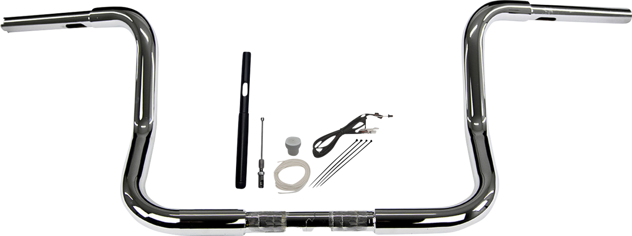 FAT BAGGERS INC. Handlebar Kit - Rounded Top - 12" - Chrome 919412