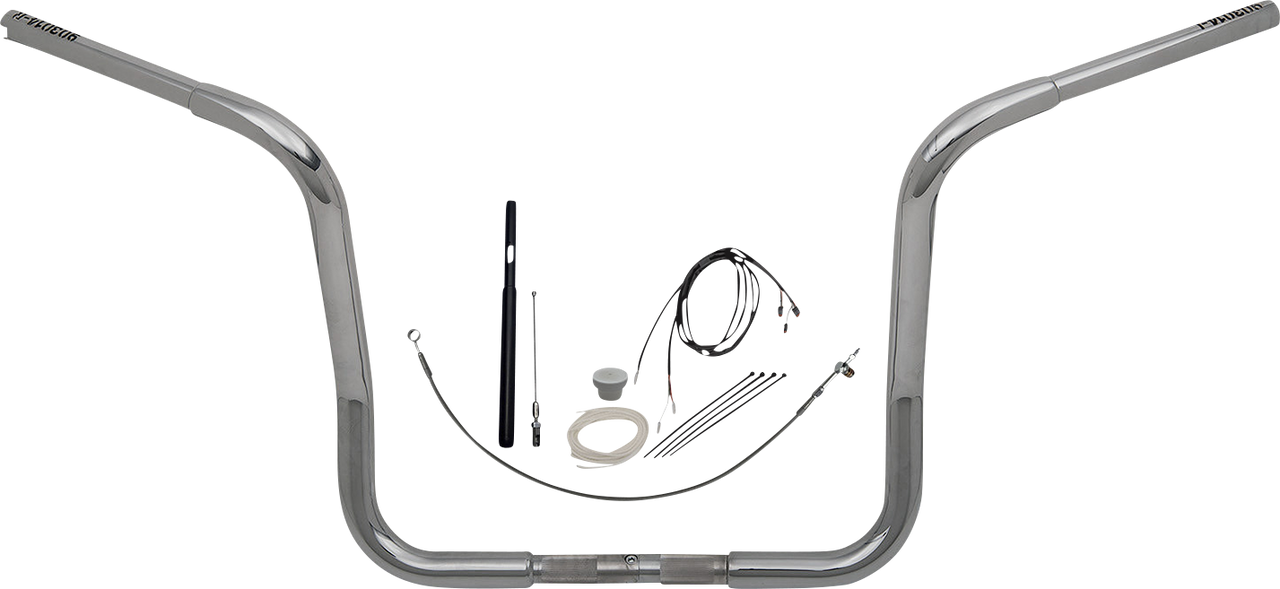 FAT BAGGERS INC. Handlebar Kit - Rounded Top - 14" - Chrome 919414