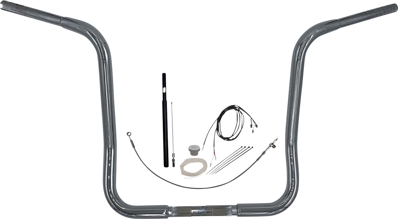 FAT BAGGERS INC. Handlebar Kit - Rounded Top - 16" - Chrome 919416
