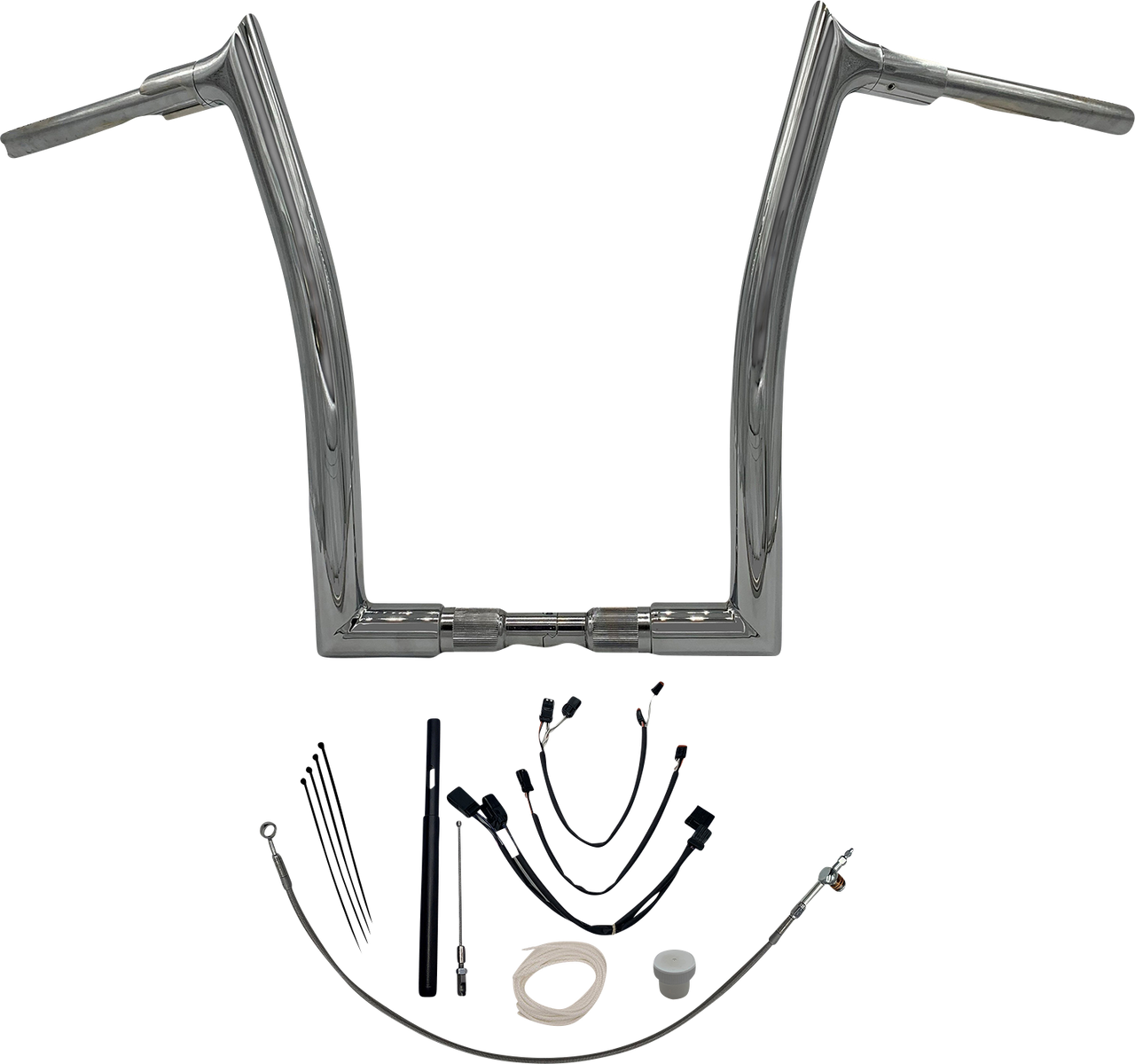 FAT BAGGERS INC. Handlebar Kit - Pointed Top - 16" - Chrome 819616