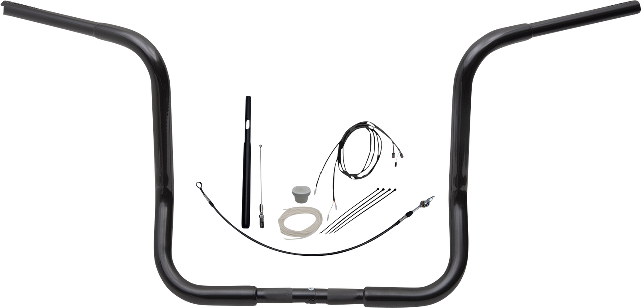 FAT BAGGERS INC. Handlebar Kit - Rounded Top - 14" - Black 919414-B