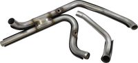 Thumbnail for S&S CYCLE El Dorado Dual Exhaust System - Black - Machined Black Tracer 550-0680B
