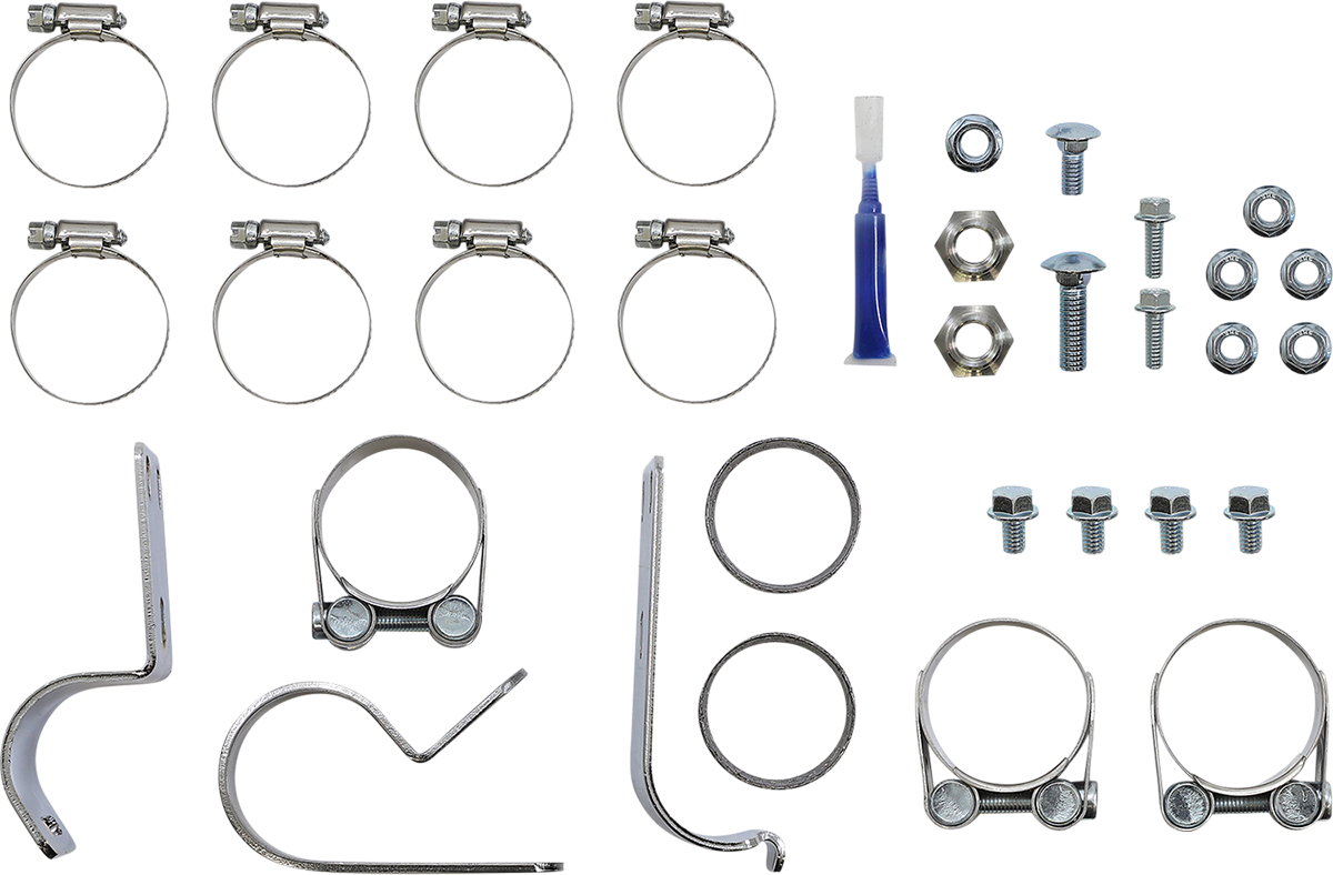S&S CYCLE El Dorado Dual Exhaust System - Chrome - Black Tracer 550-0678B