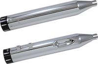 Thumbnail for S&S CYCLE El Dorado Dual Exhaust System - Chrome - Black Tracer 550-0678B