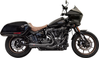 Thumbnail for BASSANI XHAUST The Ripper Short Road Rage 2-into-1 Exhaust System - Black 1S74B