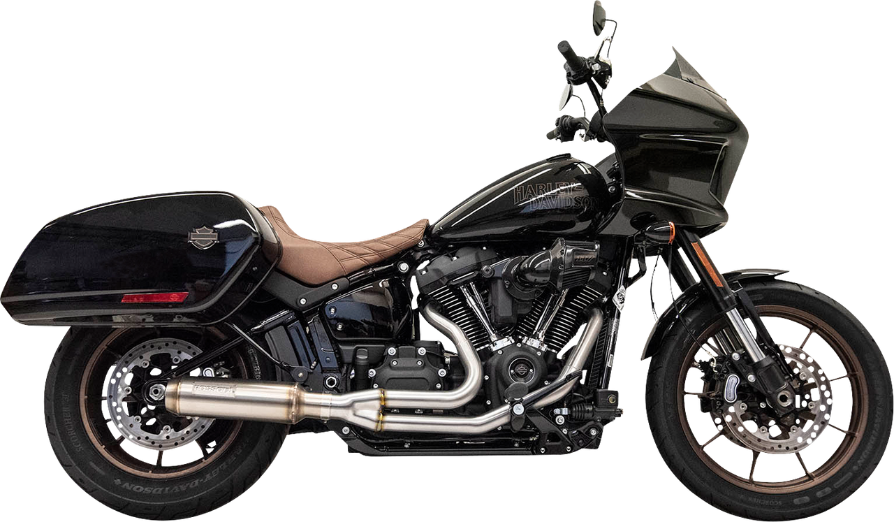 BASSANI XHAUST 2-into-1 Stainless Exhaust System with 4" Super Bike Muffler 1S78SS