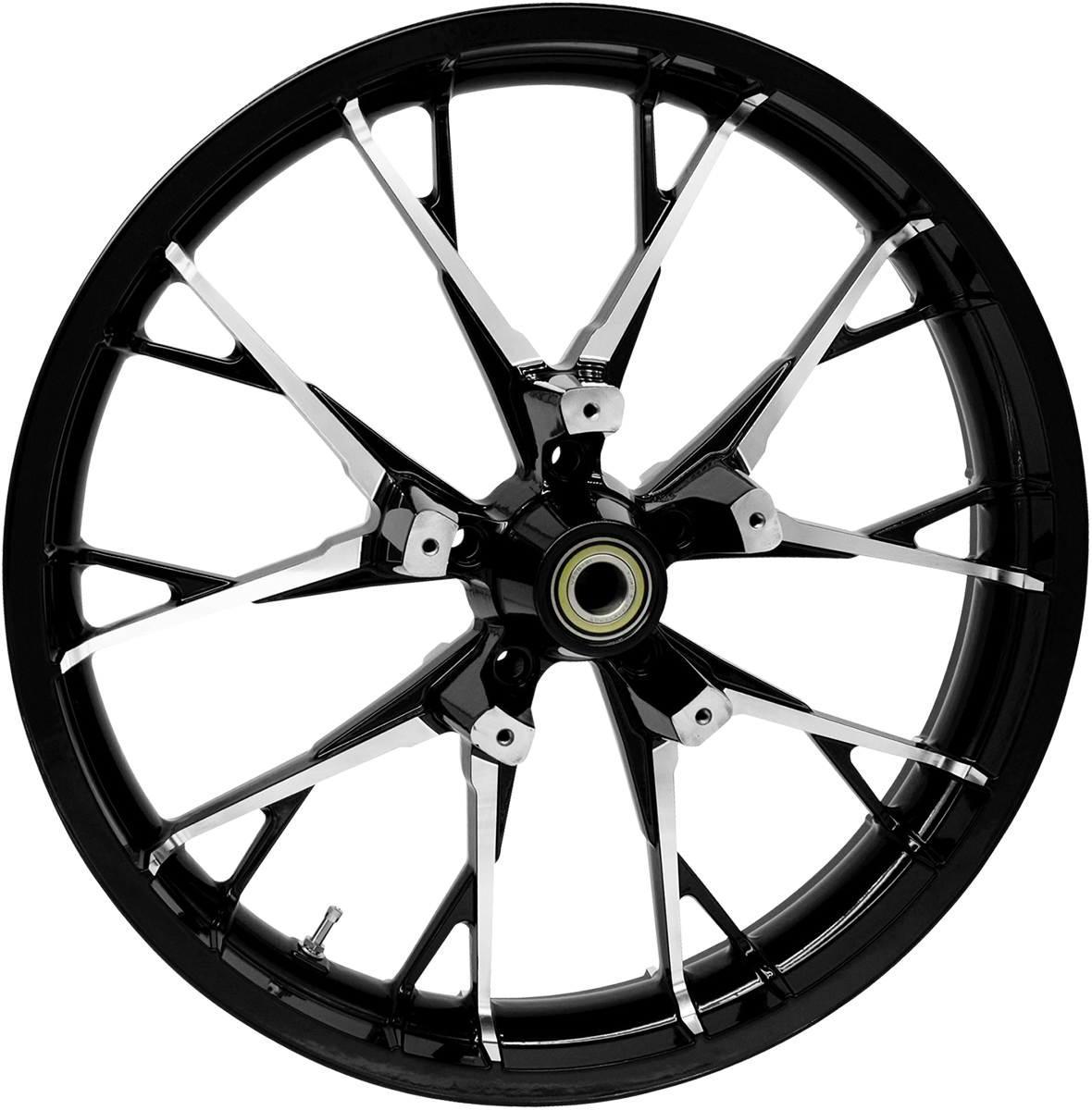 COASTAL MOTO Wheel - Marlin - Front - Dual Disc/without ABS - Black Cut - 21x3.5 3D-MAR213BC07