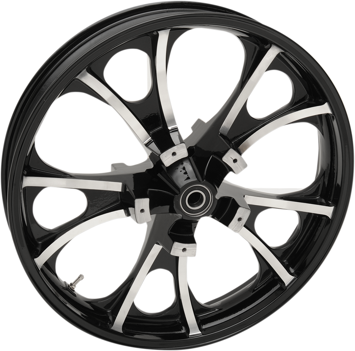 COASTAL MOTO Wheel - Largo 3D - Front - Dual Disc/with ABS - Black Cut - 21x3.5 3D-LGO213BCABST