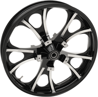 Thumbnail for COASTAL MOTO Wheel - Largo 3D - Front - Dual Disc/with ABS - Black Cut - 21x3.5 3D-LGO213BCABST
