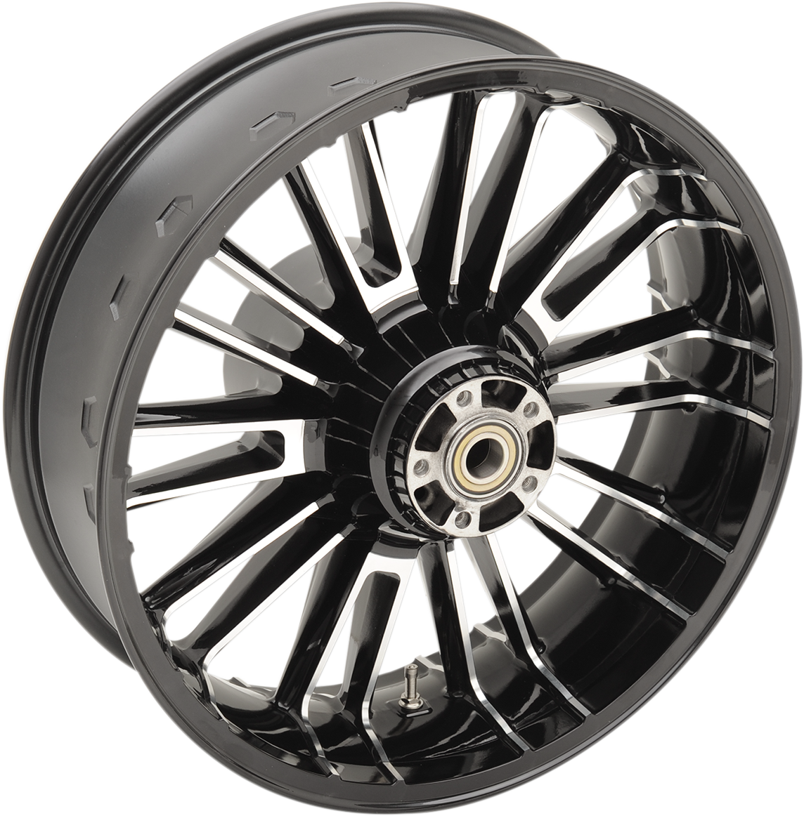 COASTAL MOTO Wheel - Atlantic 3D - Rear - Single Disc/with ABS - Black Cut - 18x5.5 3D-ATL185BCABST
