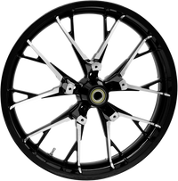 Thumbnail for COASTAL MOTO Wheel - Marlin - Front - Dual Disc/with ABS - Black Cut - 21x3.5 3D-MAR213BCABST